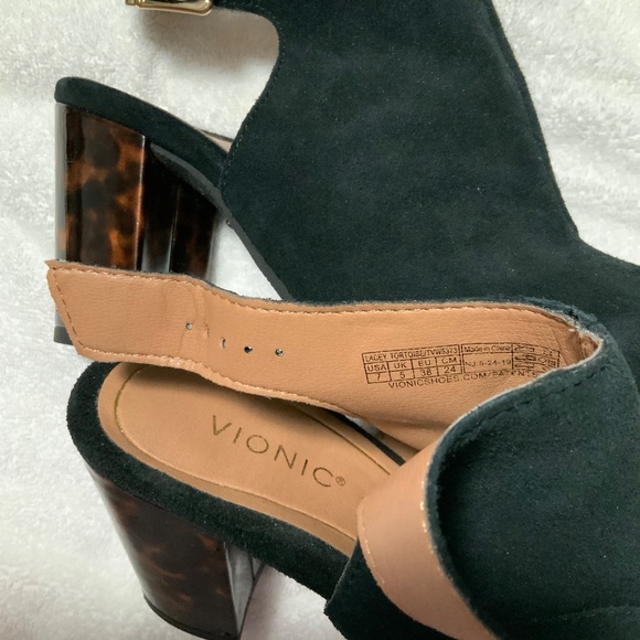 Vionic Lacey Tortoise Open Heel Shoe - Picture 8 of 9